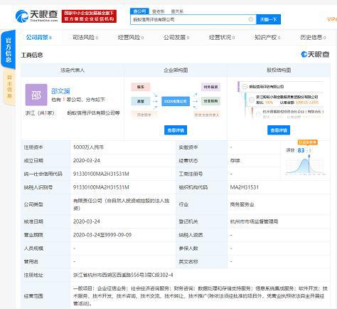 螞蟻金服成立信用評估公司 以數據科技賦能金融信用體系